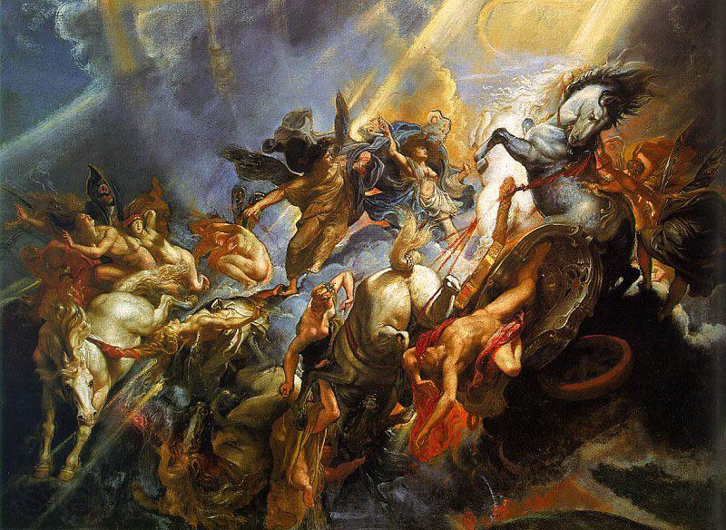 Peter Paul Rubens The Fall of Phaeton Norge oil painting art